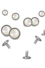 20 Adet Yarım Yuvarlak 8mm İnci Çakma Rivet