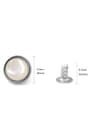 20 Adet Yarım Yuvarlak 8mm İnci Çakma Rivet