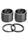 30 Adet Platin Renk 3 cm Metal Anahtarlık Halkası