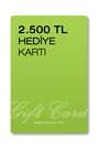 Hediye Kartı 2.500 TL (Basılı) HDY-KRT-2500