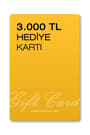 Hediye Kartı 3.000 TL (Basılı) HDY-KRT-3000