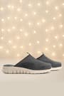 Heep Medical Dark Grey Cream Based Comfort Sports Slippers