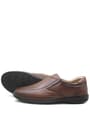 Izderi Tan Colorc Leather Large Number Men's Diabetic Anatomical Shoes