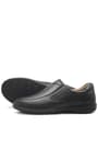 Large Size Men's Black Leather diabetic Anatomic Shoes