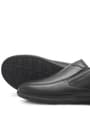 Large Size Men's Black Leather diabetic Anatomic Shoes