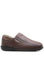 Izderi Tan Colorc Leather Large Number Men's Diabetic Anatomical Shoes