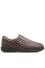 Izderi Tan Colorc Leather Large Number Men's Diabetic Anatomical Shoes