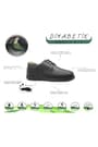 Diabetic Men's Leather Anatomic Black Izderi Small Size Shoes