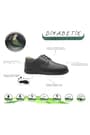 Diabetic Men's Leather Anatomic Black Izderi Small Size Shoes
