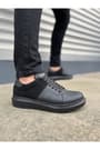 JY151 Boost Bağcıklı Cilt Süet Erkek Günlük Sneaker Ayakkabı CSST - Siyah