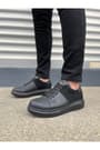 JY151 Boost Bağcıklı Cilt Süet Erkek Günlük Sneaker Ayakkabı CSST - Siyah