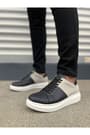 JY151 Boost Bağcıklı Cilt Süet Erkek Günlük Sneaker Ayakkabı CSBT - Siyah/Gri