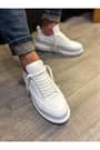 JY914 Drake Bağcıklı Cilt Erkek Günlük Sneaker Ayakkabı CBT Beyaz