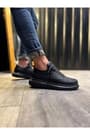 JY914 Drake Bağcıklı Cilt Erkek Günlük Sneaker Ayakkabı CST Siyah