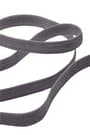 Koyu Gri 12 mm 5 mt Dayanıklı Sert Yassı Elastik Şerit Lastik B-0104-KGR-12