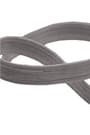 Koyu Gri 20 mm 5 mt Dayanıklı Sert Yassı Elastik Şerit Lastik B-0104-KGR-20