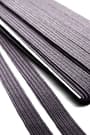 Koyu Gri 6 mm 5 mt Dayanıklı Sert Yassı Elastik Şerit Lastik B-0104-KGR-6