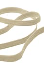 Krem Rengi 12 mm 5 mt Dayanıklı Sert Yassı Elastik Şerit Lastik B-0104-KR-12