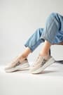 Mintra Bej Dalgıç Kumaş Baksılı Sneakers