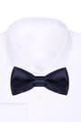 Navy Blue Satin Adjustable Bowtie for Baby and Kids