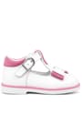 Genuine Leather Sandals White Bow Baby Girl