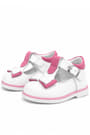 Genuine Leather Sandals White Bow Baby Girl
