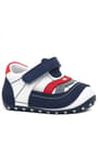 Genuine Leather Navy Blue Velcro Baby Boy First Step Shoes