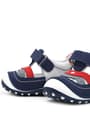 Genuine Leather Navy Blue Velcro Baby Boy First Step Shoes