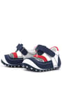 Genuine Leather Navy Blue Velcro Baby Boy First Step Shoes