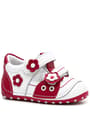 Nino Anatomic White Red Genuine Leather Shoes Summer First Step