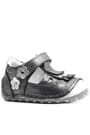 Nino Genuine Leather Tufted Silver Anatomic Shoes Summer First Step Grey