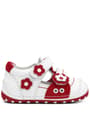 Nino Anatomic White Red Polish Genuine Leather Shoes Summer First Step