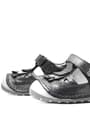 Nino Genuine Leather Tufted Silver Anatomic Shoes Summer First Step Grey