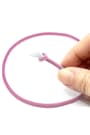Pembe 5 Metre 2 mm Yuvarlak Lastik  B-0110-P