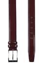 Bordo Rugan 3,5 cm Metal Tokalı Erkek Kemer