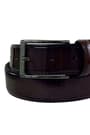 Bordo Rugan 3,5 cm Erkek Casual Kemer