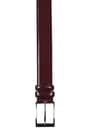 Bordo Rugan 3,5 cm Metal Tokalı Erkek Kemer