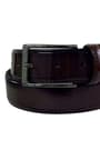Bordo Rugan 3,5 cm Erkek Casual Kemer