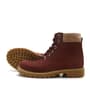 Raker® Neson Hakiki Deri Rahat Bordo Fermuarlı Unisex Çocuk Bot