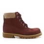 Raker® Neson Hakiki Deri Rahat Bordo Fermuarlı Unisex Çocuk Bot