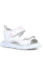 Rakerplus White Patterned Banded Sandals For Baby Girls 10357-XBF.21