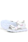 Rakerplus White Patterned Banded Sandals For Baby Girls 10357-XBF.21