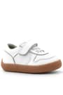 Rakerplus Bob Hakiki Deri Beyaz Barefoot Cırtlı Lastikli Bebek Sneaker Ayakkabı R840-BE.25