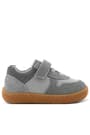 Rakerplus Bob Hakiki Deri Gri Barefoot Cırtlı Lastikli Bebek Sneaker Ayakkabı R840-GR.25