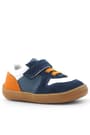 Rakerplus Bob Hakiki Deri Lacivert Beyaz Barefoot Cırtlı Lastikli Bebek Sneaker Ayakkabı R840-LBETU.25