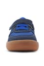 Rakerplus Bob Hakiki Deri Lacivert Mavi Barefoot Cırtlı Lastikli Bebek Sneaker Ayakkabı R840-LMA.25