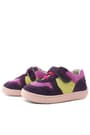 Rakerplus Bob Hakiki Deri Mor Pembe Barefoot Cırtlı Lastikli Bebek Sneaker Ayakkabı R840-MOPSA.25