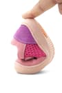 Rakerplus Bob Hakiki Deri Pembe Mor Barefoot Cırtlı Lastikli Bebek Sneaker Ayakkabı R840-PMO.25