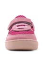 Rakerplus Bob Hakiki Deri Pembe Mor Barefoot Cırtlı Lastikli Bebek Sneaker Ayakkabı R840-PMO.25
