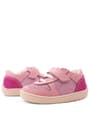 Rakerplus Bob Hakiki Deri Pembe Simli Barefoot Cırtlı Lastikli Bebek Sneaker Ayakkabı R840-PSIM.25